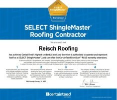 Certainteed Shingle Master Certification